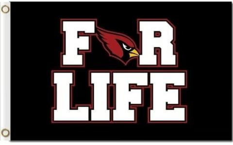 Arizona Cardinals NFL 3x5 foot Flag For Life BRAND NEW