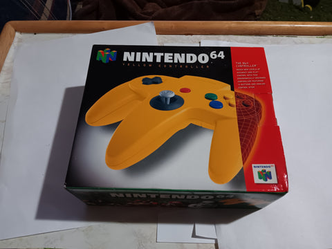 BOX ONLY Yellow N64 Controller Original Replacement Nintendo 64 Case