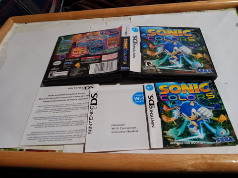 BOX ONLY +MANUAL Sonic Colors DS Replacement ORIGINAL Box Manual NO GAME