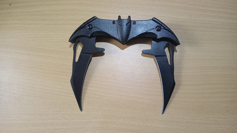 Batman All Black Double Blade Spring Assisted Folding Pocket Knife