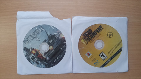 Battlefield Bad Company Gold Edition + Battlefield 4 Bundle Used PS3 Video Games