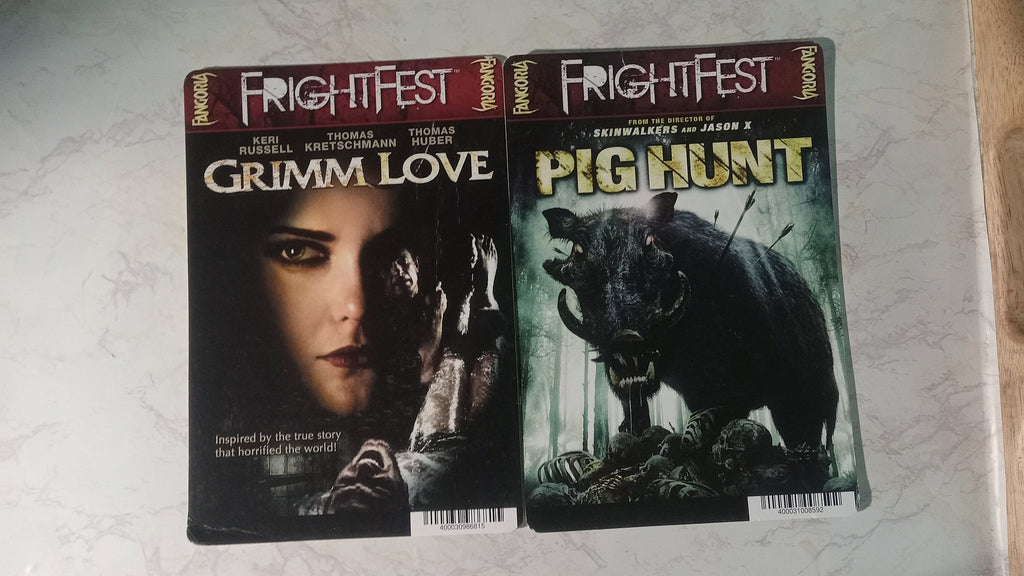 🎃 Blockbuster 8x5.5 Movie Backer Card Fright Fest Posters