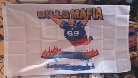 Buffalo Bills Mafia Table Dive NFL 3X5 Feet Flag Banner Wall Decor or Pole Hang