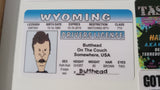 Butthead Wyoming Fake Novelty Joke I.D. Card Driver's License Beavis & Butthead