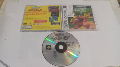 Elmo's Letter Adventure Sesame Street PS1 Tested Playstation 1 Video Game