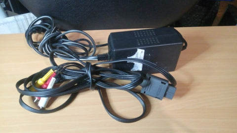 Gamecube AC Adapter AV Cable Bundle Nintendo Brand OEM Tested