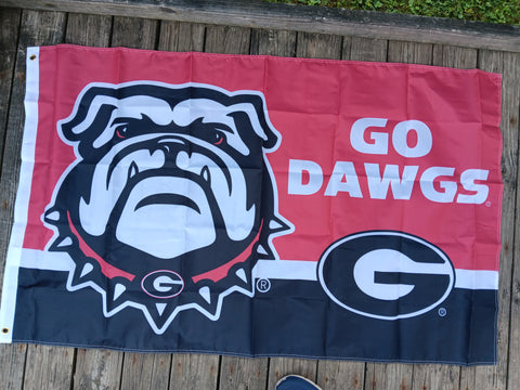 Georgia Bull Dogs 3x5 NCAA Flag Go Dawgs