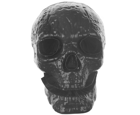 👻 Halloween 12 Inch Fiber Optic Skull Shaped Color Changing Décor Large