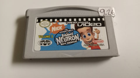 Jimmy Neutron Volume 1 Used Nintendo Gameboy Advance VIDEO
