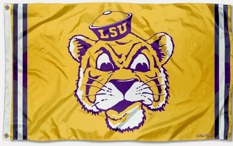 LSU Tigers 3x5 NCAA Flag Mascot