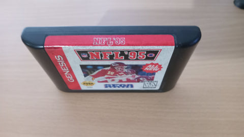 NFL 95 Football Tested Sega Genesis Video Game