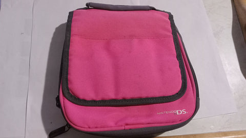 Nintendo DS Lite Dsi 3ds 2d XL Pink Red Carrying Case Holds Console + 20 games