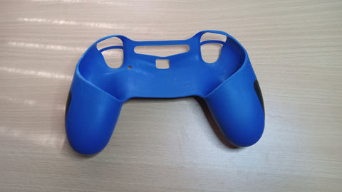 PS4 Controller Skin Blue Rubber Grip Playstation 4 Sleeve