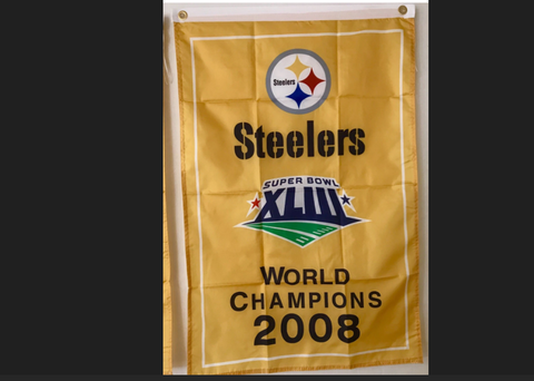 Pittsburgh Steelers 2008 Super Bowl Champion 3x5 Ft Flag