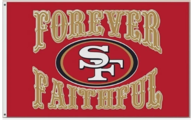 San Francisco 49ers Forever Faithful 3X5 Feet NFL Flag