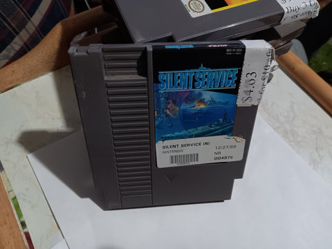 Silent Service Tested Original Nintendo Video Game