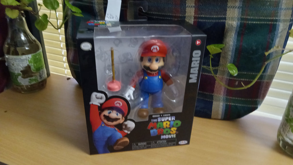 Nintendo The Super Mario Bros. Movie Mario Figure With Plunger