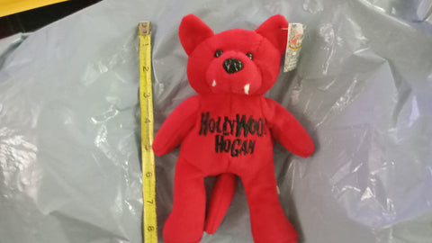 WCW NWO Hulk Hogan Racing Champions Beanie Bear Plush Teddy Bear Toy Doll