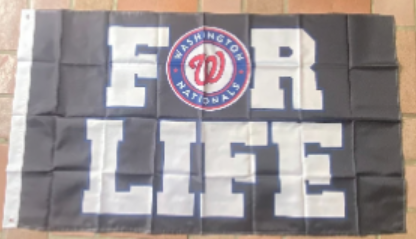 Washington Nationals MLB 3x5 Flag For Life
