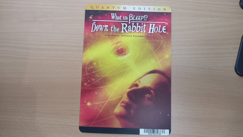 What The Bleep Down The Rabbit Hole Blockbuster Movie Backer 8 x 5.5 Cardboard Rental Collectible