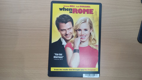 When in Rome Blockbuster Movie Backer 8 x 5.5 Cardboard Rental Collectible