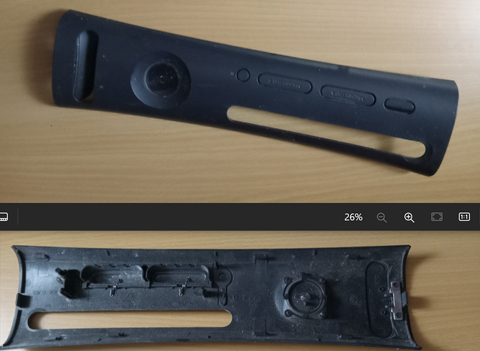 Xbox 360 OEM Black Faceplate Replacement For Original 360