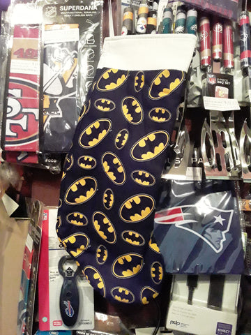 Batman Bat Signal DC Comics Handmade 18 inch Christmas Stocking