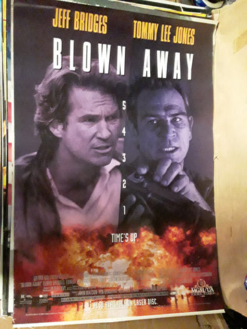 Blown Away Tommy Lee Jones Jeff Bridges 1994 Movie Poster 27x40 USED