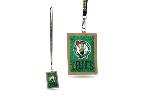 Boston Celtics NBA ID Lanyard With Zippered Compartment