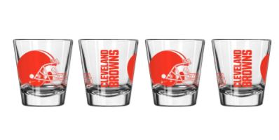Cleveland Browns NFL 2oz. Four-Piece Cup Shot Glass Set