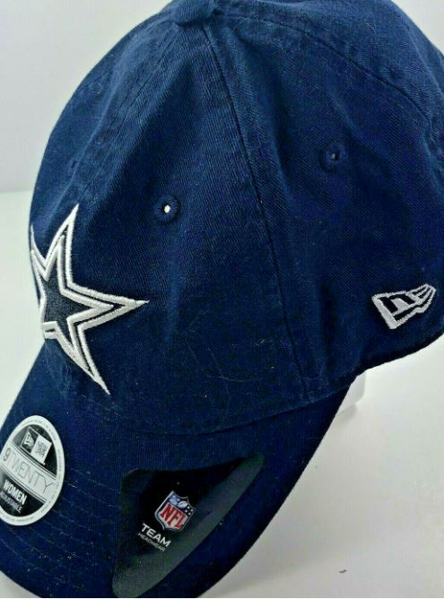 Dallas Cowboys New Era 9Twenty Women Ladies Metallic Star Blue Strapback  Hat Cap