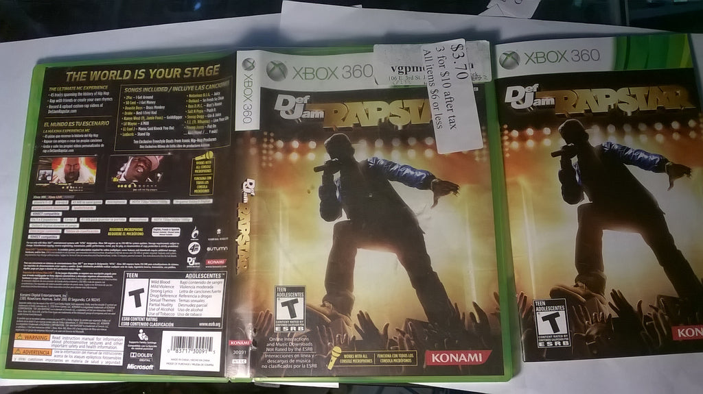 Def Jam Rapstar - Xbox 360 