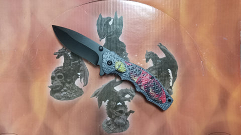 Dragons Eye 8 Inch Spring Assisted Folding Pocket Knife