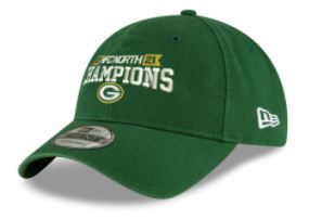 Green Bay Packers NFL New Era 2021 NFC North Division Champions 9TWENTY Adjustable Hat - Green