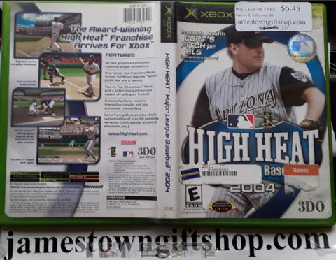 High Heat Baseball 2004 MLB Used Original Xbox Video Game