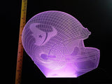 Houston Texans NFL JUMBO 9x8 inch Color-Changing LED Helmet Night Light Lamp