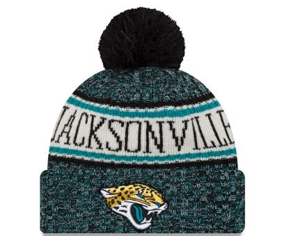 Jacksonville Jaguars NFL New Era 2018 NFL Sideline Cold Weather Official Sport Knit Hat - Teal