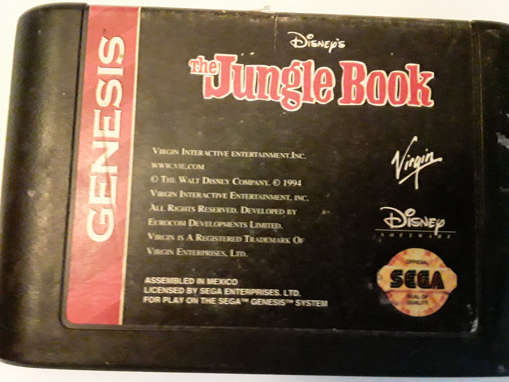 Jungle Book Disney Used Sega Genesis Video Game – Jamestown Gift Shop