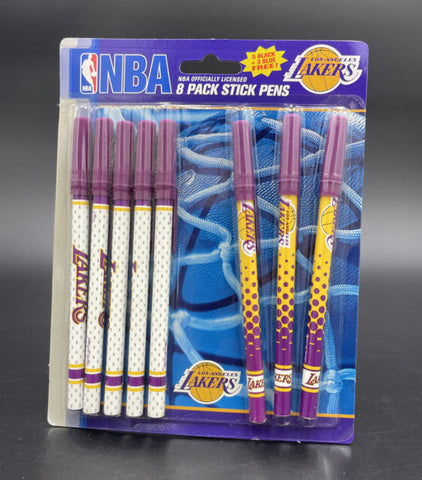 Los Angeles Lakers 8 Pack Stick Pens