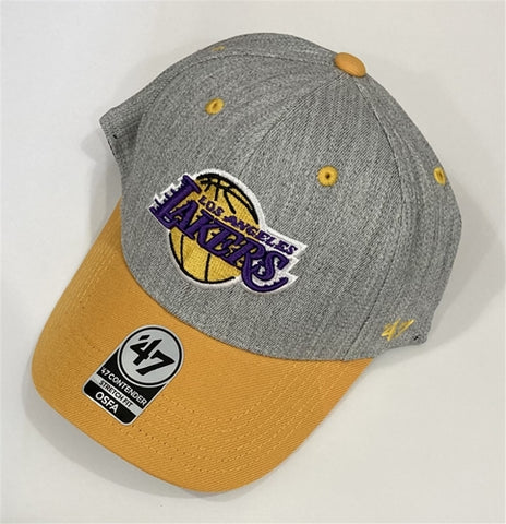 Los Angeles Lakers NBA Gray Morgan Contender Stretch Fit Cap Hat