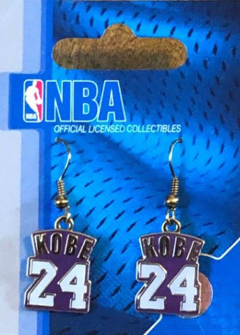 Los Angeles Lakers Kobe Bryant NBA Jersey Earrings