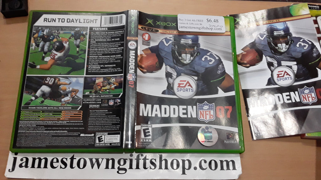 Wii Sports Video Game Madden NFL Football 2007 with Manual