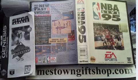 NBA Live 95 Basketball 1995 Used Sega Genesis Video Game
