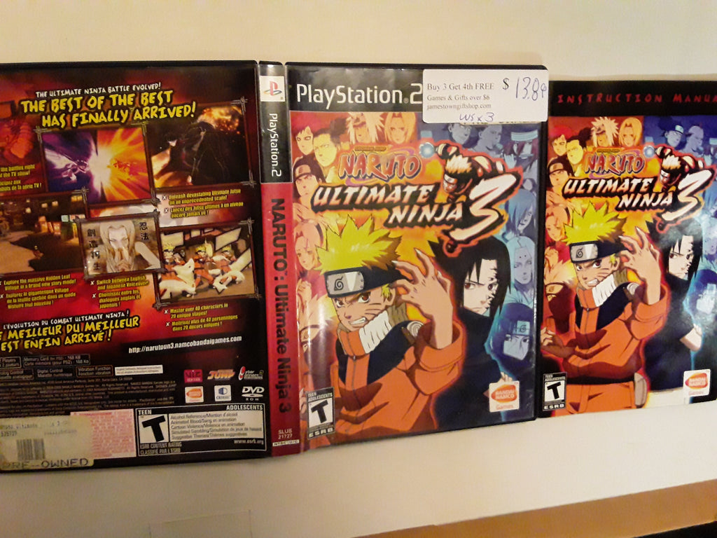 NarutoUltimateNinja3USEDPS2Vid