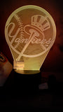 New York Yankees MLB JUMBO Color-Changing LED Logo Night Light Lamp