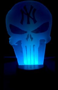 New York Yankees MLB Punisher Skull Color Changing LED Night Light