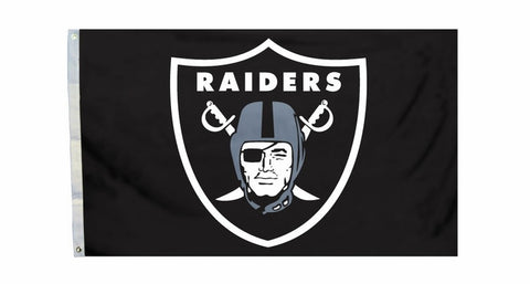Las Vegas Raiders Logo NFL Flag 3ft x 5ft Polyester