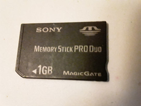 PSP 1GB Sandisk Memory Stick Pro Duo Card