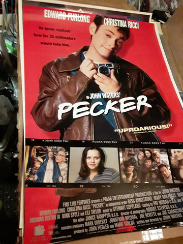 Pecker 1998 Edward Furlong Lili Taylor Christina Ricci Martha Plimpton Movie Poster 27x40 USED