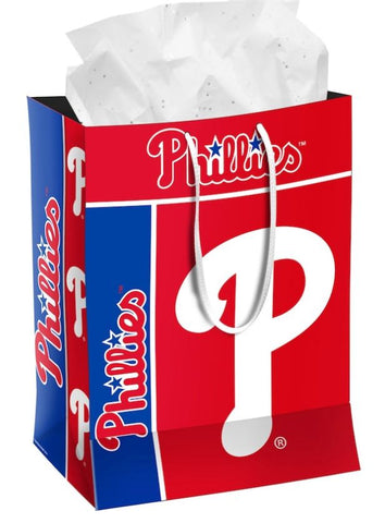 Philadelphia Phillies MLB 9.75x4.75 Gift Bag